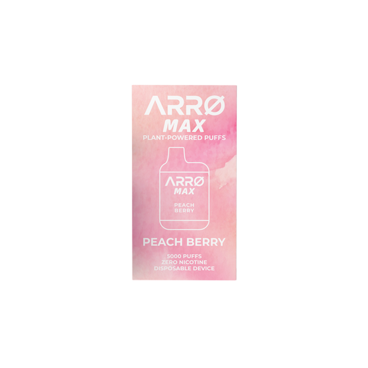 ARRØ MAX – Peach Berry (5,000 Puffs) Plant Powered Aromatherapy Device, Single Pack