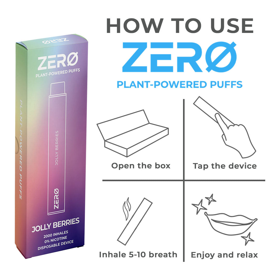 Zero – Plant Powered Aromatherapy Device, Single Pack (Jolly Berries)